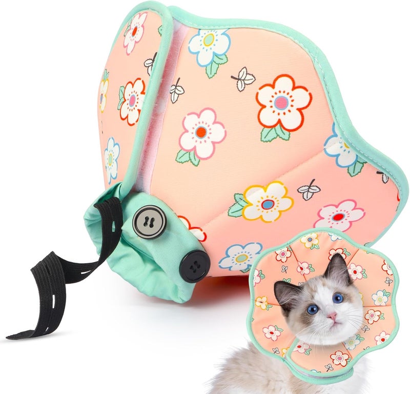 TZBEINN Cat Cone Collar Soft for Wound Healing for Large Cats(Exotic Shorthair Persian Ragdoll), Air Breathable Neck Recovery Cone Anti Scratch Licking, Adjustable Surgery Cat Head Cone Alternative - Image 1